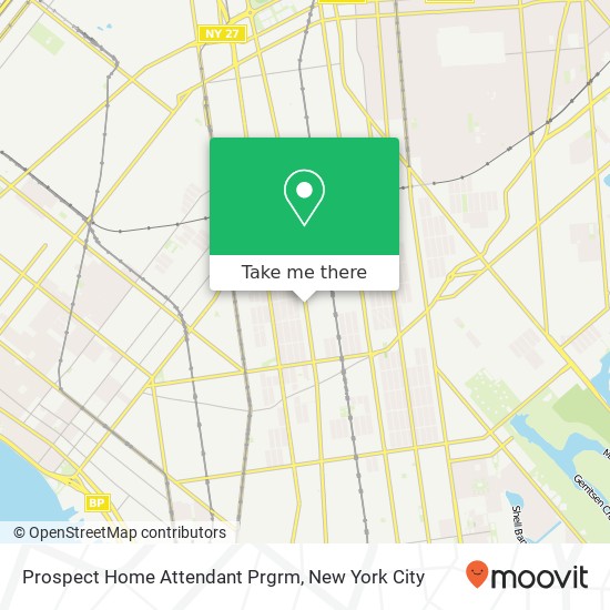 Prospect Home Attendant Prgrm map