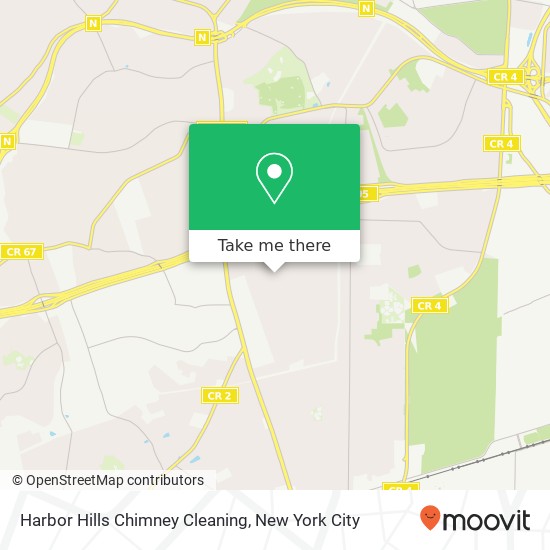 Harbor Hills Chimney Cleaning map