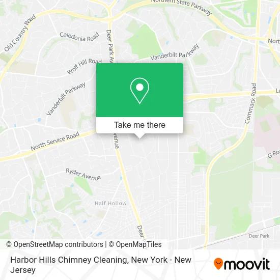 Harbor Hills Chimney Cleaning map