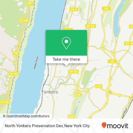 North Yonkers Preservation Dev map