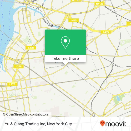 Mapa de Yu & Qiang Trading Inc