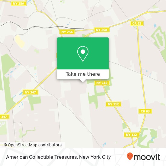 American Collectible Treasures map