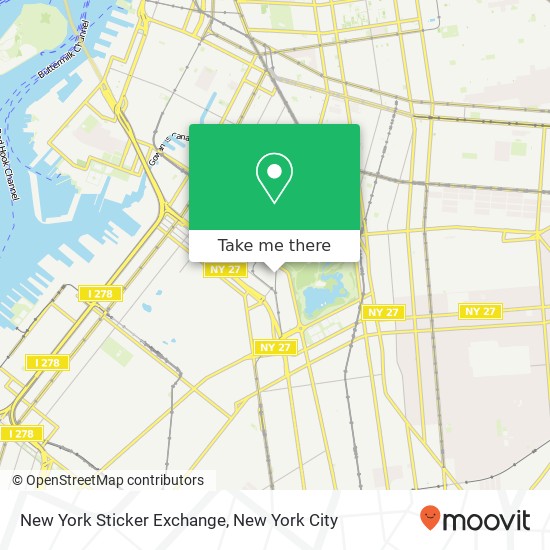 Mapa de New York Sticker Exchange