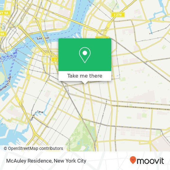 McAuley Residence map