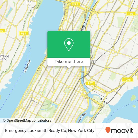 Emergency Locksmith Ready Co map