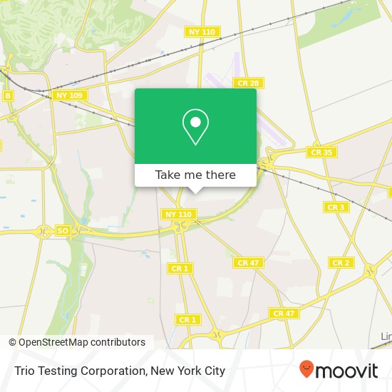 Mapa de Trio Testing Corporation