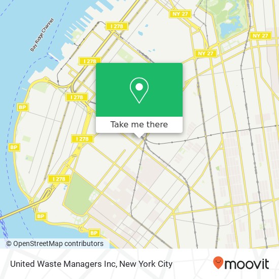 United Waste Managers Inc map