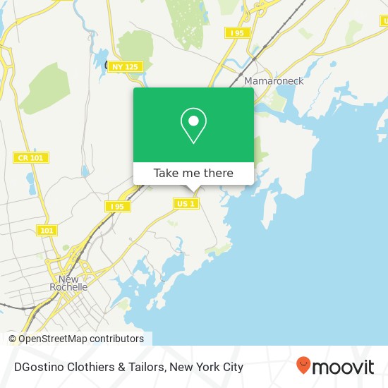 DGostino Clothiers & Tailors map