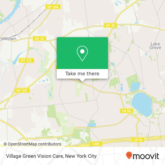 Village Green Vision Care map