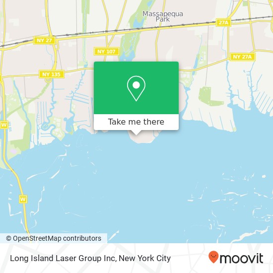 Mapa de Long Island Laser Group Inc