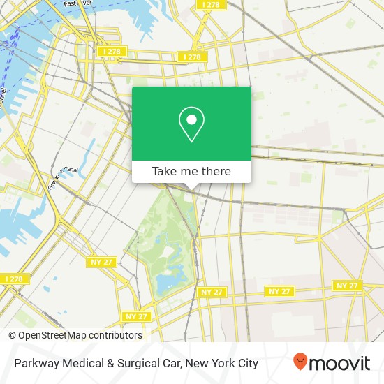 Parkway Medical & Surgical Car map