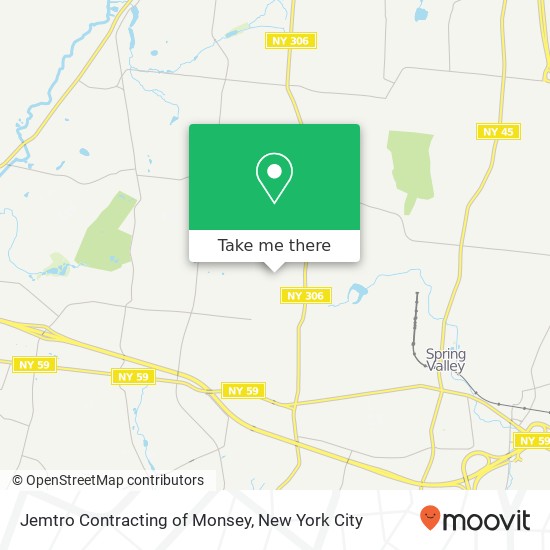 Jemtro Contracting of Monsey map