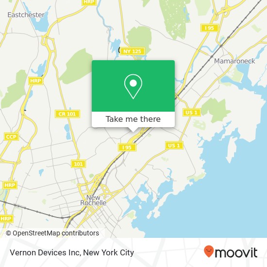 Mapa de Vernon Devices Inc