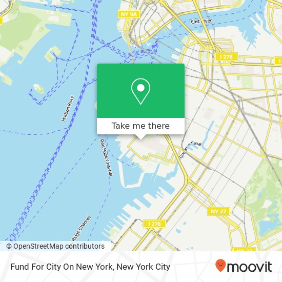 Fund For City On New York map