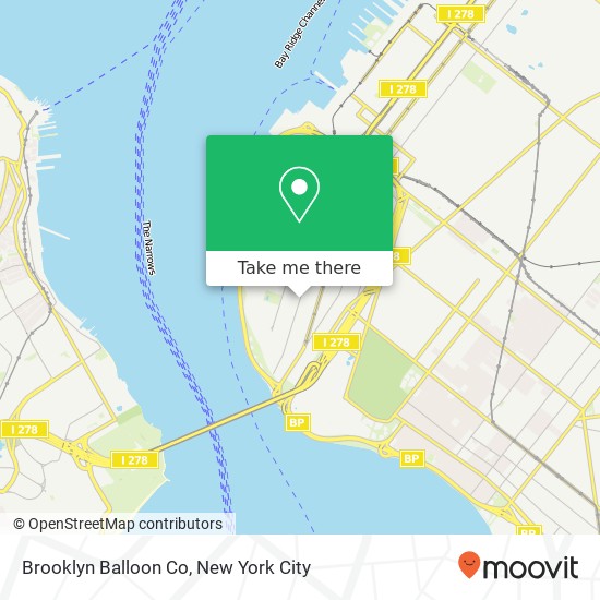 Mapa de Brooklyn Balloon Co