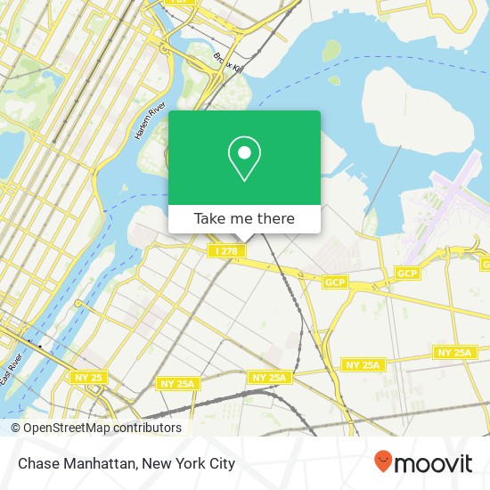 Mapa de Chase Manhattan