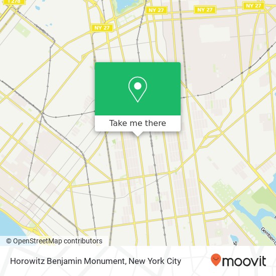 Mapa de Horowitz Benjamin Monument