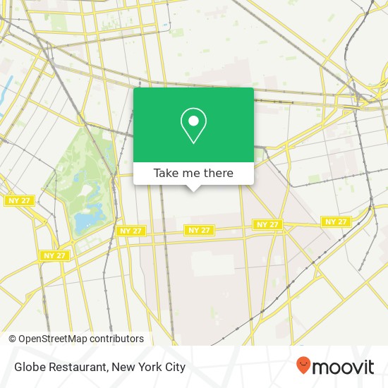 Mapa de Globe Restaurant