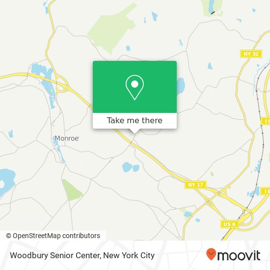 Woodbury Senior Center map