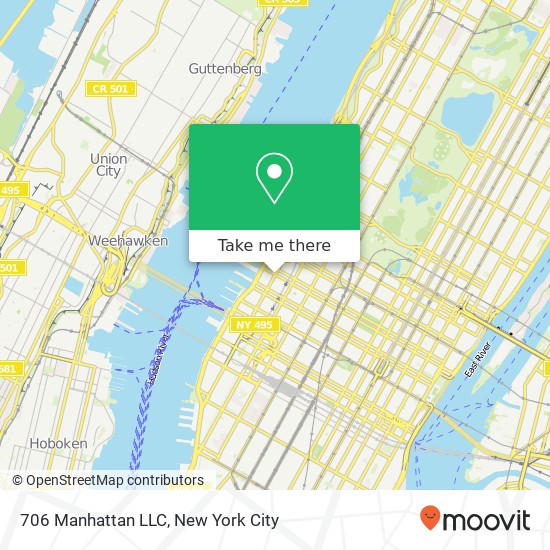Mapa de 706 Manhattan LLC