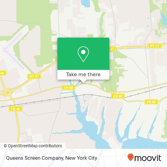 Queens Screen Company map