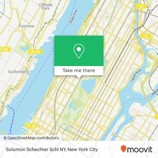 Solomon Schechter Schl NY map