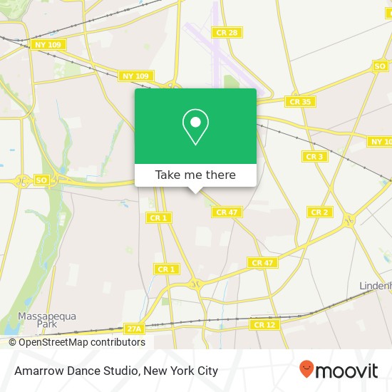 Mapa de Amarrow Dance Studio