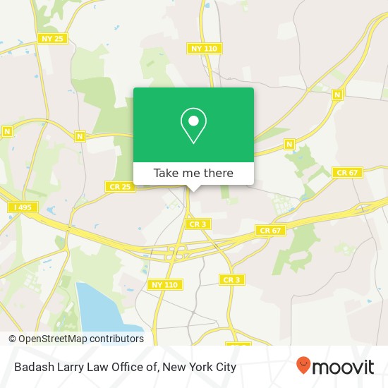 Mapa de Badash Larry Law Office of