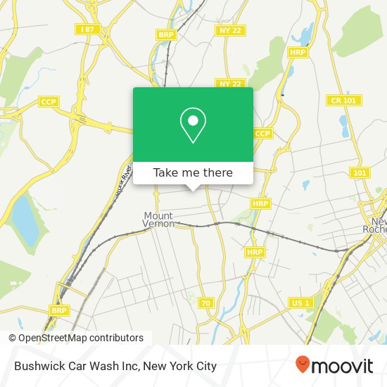 Mapa de Bushwick Car Wash Inc