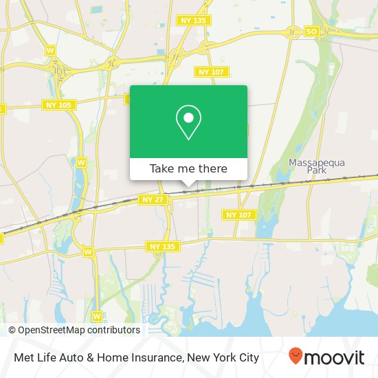 Met Life Auto & Home Insurance map