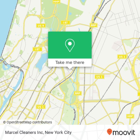 Marcel Cleaners Inc map