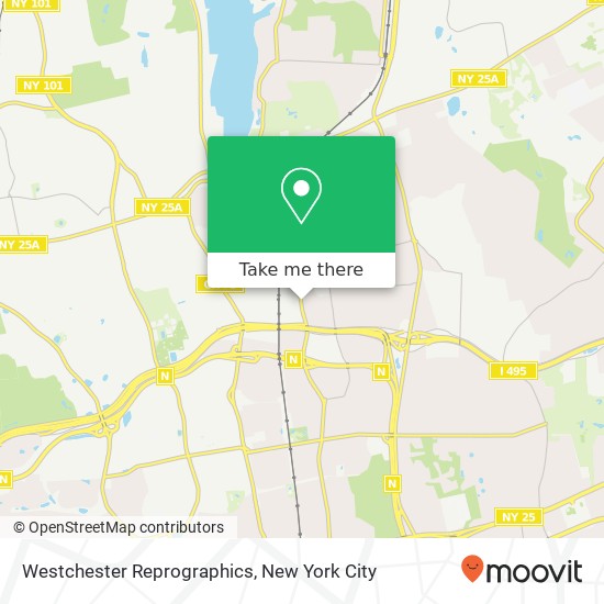 Mapa de Westchester Reprographics