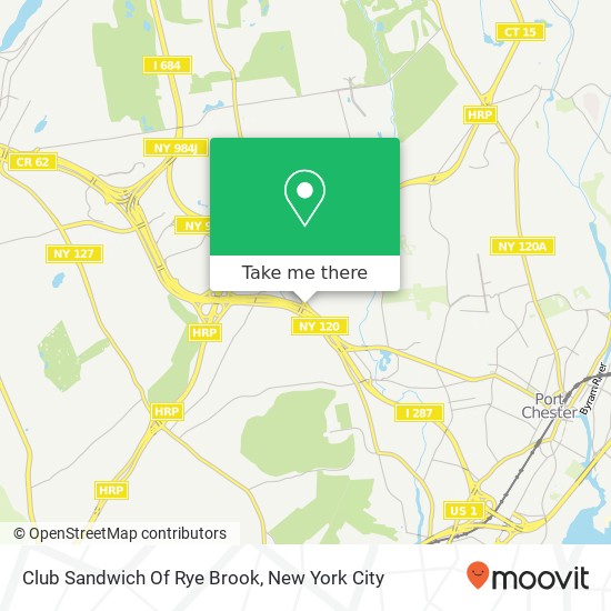 Mapa de Club Sandwich Of Rye Brook