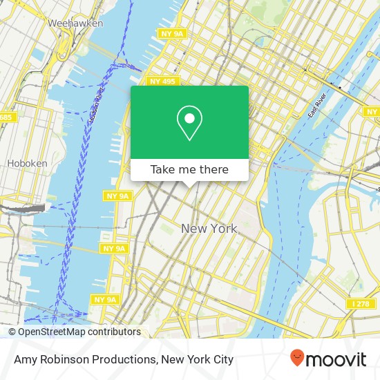 Amy Robinson Productions map