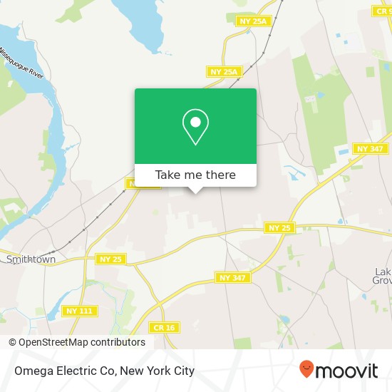 Omega Electric Co map