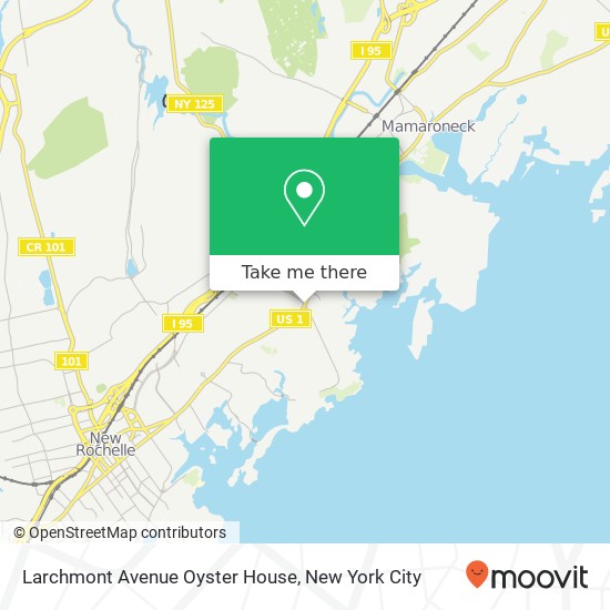 Larchmont Avenue Oyster House map