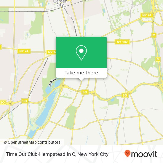 Time Out Club-Hempstead In C map