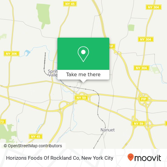 Horizons Foods Of Rockland Co map