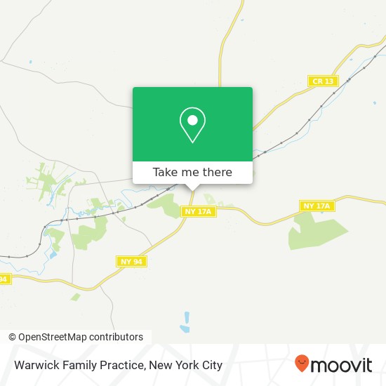 Mapa de Warwick Family Practice