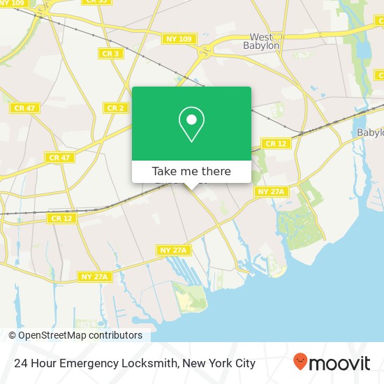 Mapa de 24 Hour Emergency Locksmith