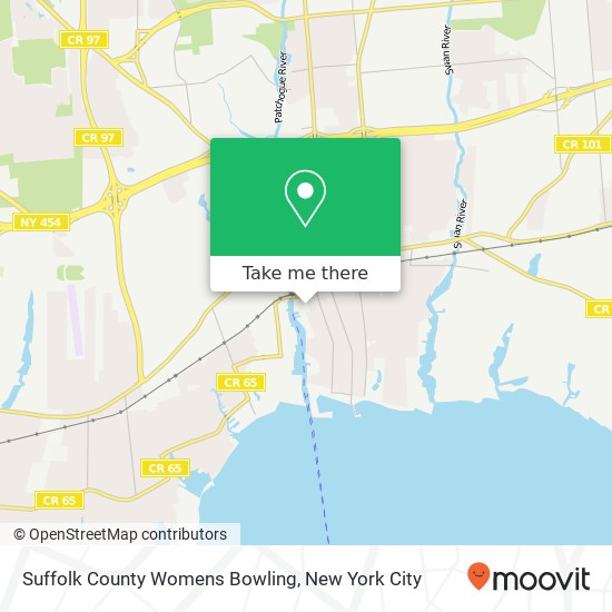 Suffolk County Womens Bowling map