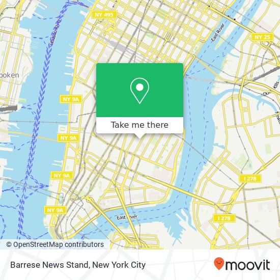 Barrese News Stand map