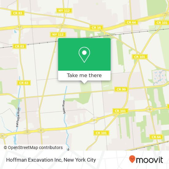 Hoffman Excavation Inc map