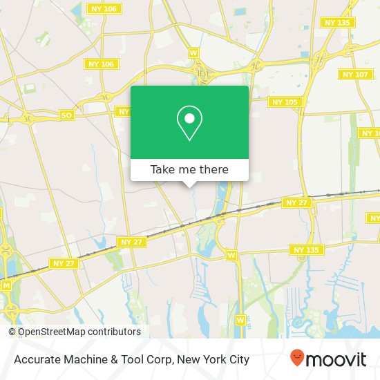 Accurate Machine & Tool Corp map