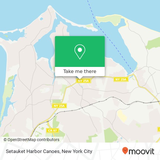 Mapa de Setauket Harbor Canoes