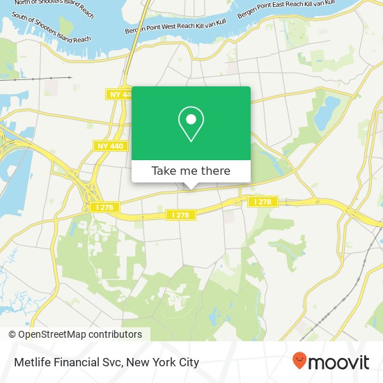 Metlife Financial Svc map