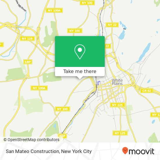 Mapa de San Mateo Construction