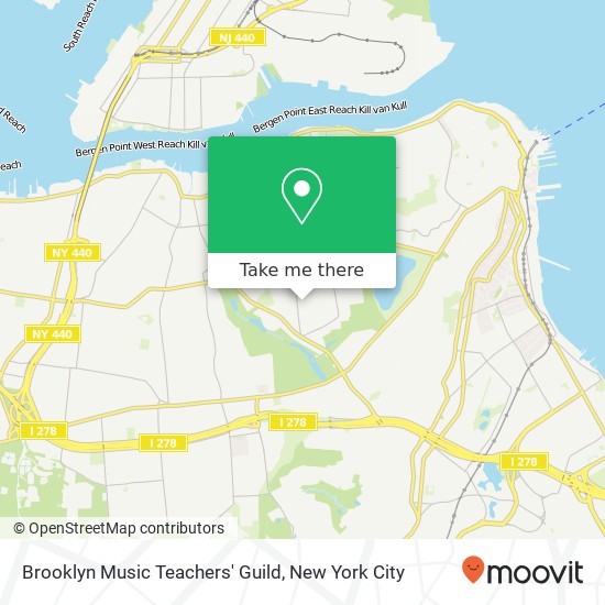 Brooklyn Music Teachers' Guild map