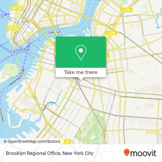 Mapa de Brooklyn Regional Office