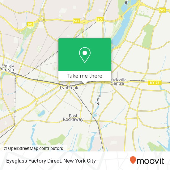 Eyeglass Factory Direct map